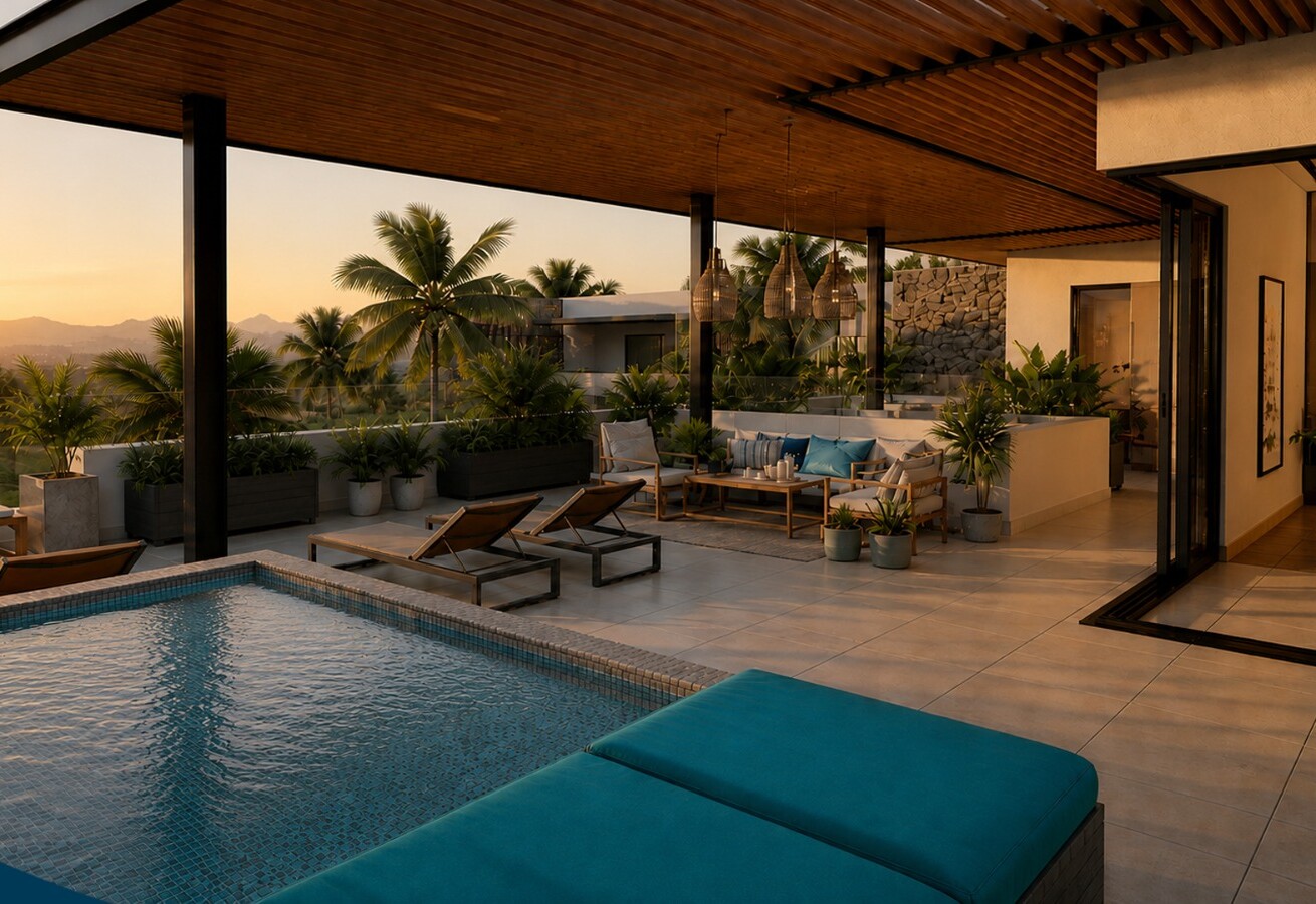 Rooftop pool